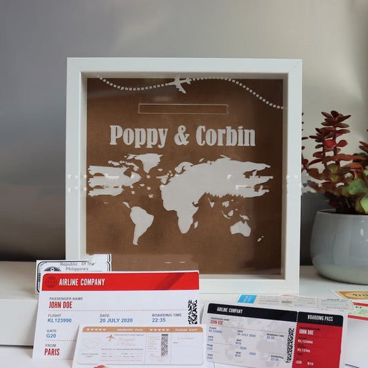Travel Ticket Memory Box Valentine's Day Gift | Luxury Home Accessories | Heulog Glow