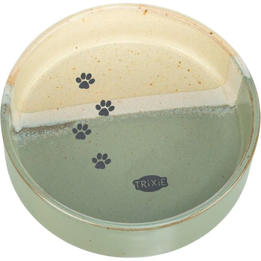 Trixie Ceramic Bowl & Plate with Paws | Luxury Home Accessories | Heulog Glow