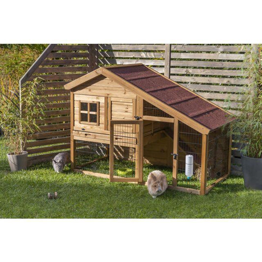Trixie Small Animal Hutch with Enclosure | Luxury Home Accessories | Heulog Glow