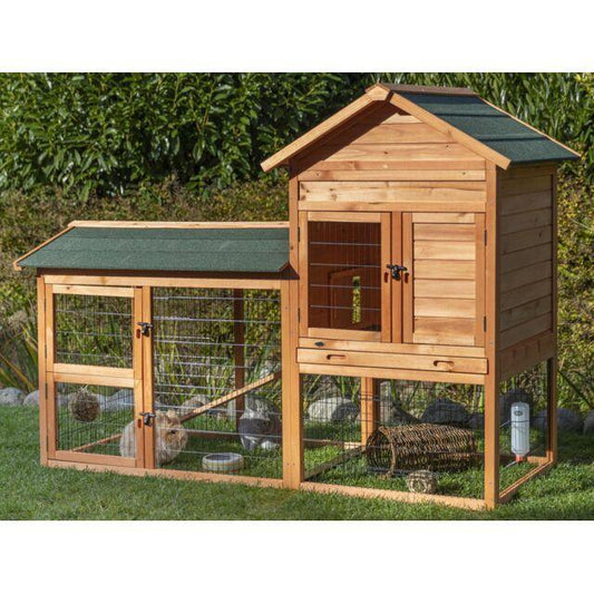 Trixie Small Animal Hutch with Enclosure | Luxury Home Accessories | Heulog Glow