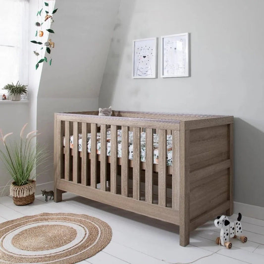 Tutti Bambini Modena 3-in-1 Cot Bed - Oak | Luxury Home Accessories | Heulog Glow