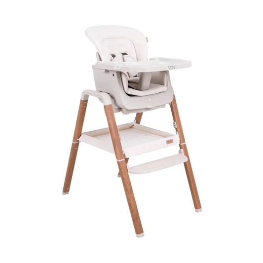 Tutti Bambini Nova Evolutionary Highchair - Scandinavian Walnut/Ecru | Luxury Home Accessories | Heulog Glow