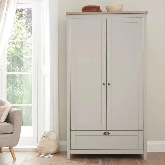 Tutti Bambini Verona Wardrobe - Dove Grey/Oak | Luxury Home Accessories | Heulog Glow