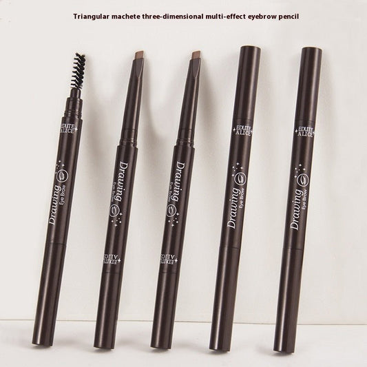 Ultra-fine Triangle Double-headed Eyebrow Pencil Automatic Rotation | Luxury Home Accessories | Heulog Glow