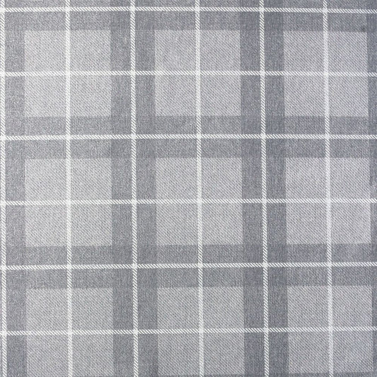 Premium Heritage Check Grey/Silver Scarf