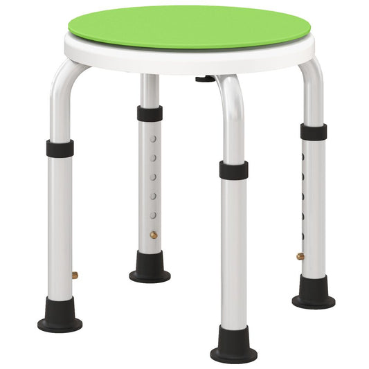 HOMCOM 360 Degree Swivel Shower Stool w/ Non-Slip Feet for Disabled