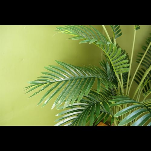 110cm Large Artificial Areca Palm Tree Potted in Black Pot