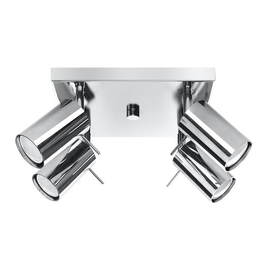 Sleek GU10 Steel Ring Ceiling Lamp - Modern Design