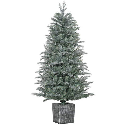 5ft Artificial Christmas Tree Xmas Decoration Pot Stand and 1140 Tips HOMCOM
