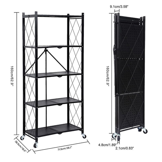 Garage Shelving Units, 5 Tiers Storage Shelves, Heavy Duty Metal Shelving Units for Storage, Kitchen, Office, Pantry