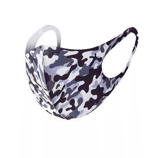 Termin8 Camo Reusable/Washable Face Mask Blue, 1 Mask - High Quality Polyester/Spandex Material