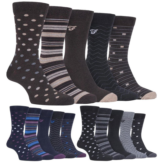 5 Pack Farah Classic Patterned Socks - FCS273