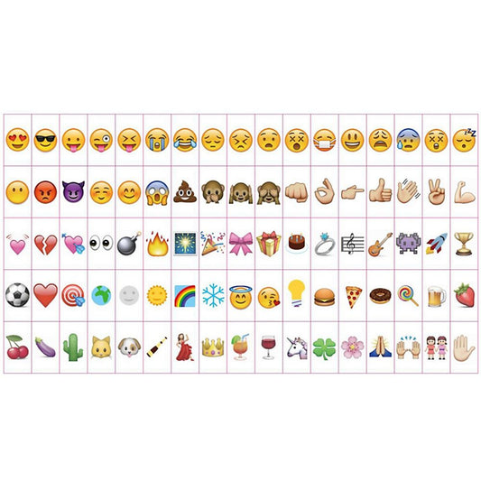 85pc Emoji Booster Pack | A4 Lightbox Accessories | Pukkr