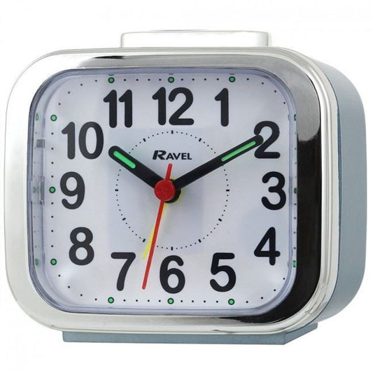 Ravel Chrome Edge Blue Alarm Clock RC027.6