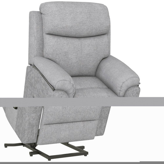 HOMCOM Power Lift Chair Electric Riser Recliner with Remote Control, Grey