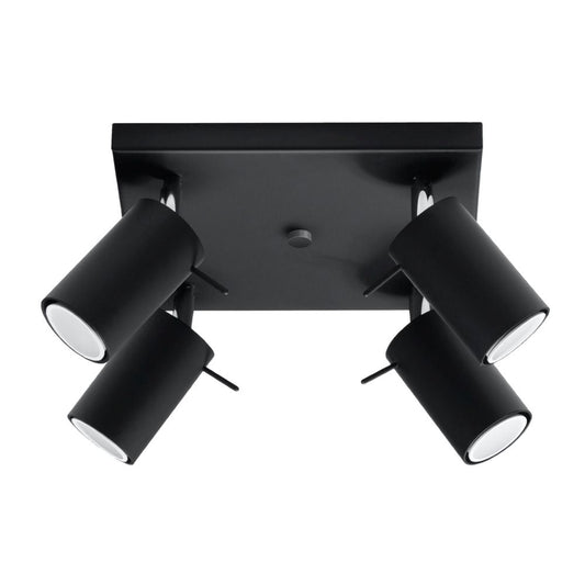 High-quality Steel Ring Ceiling Lamp - Modern Design, GU10 Bulbs