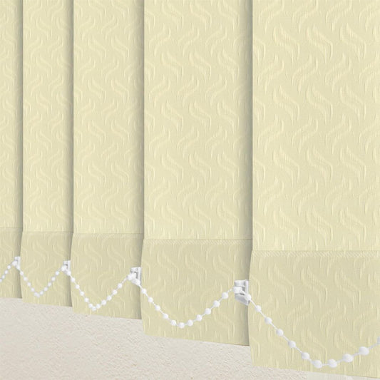 Premium 89mm Vertical Blind Slats - Dolphin Cream - Replacements 2400mm | J812918