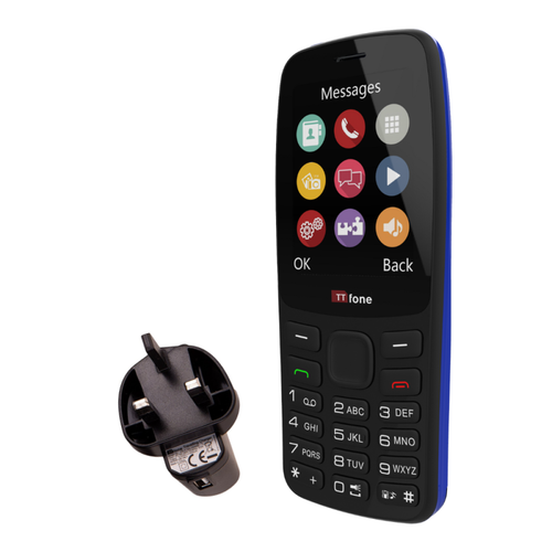 TTfone TT175 Dual SIM with Mains Charger, Giffgaff SIM