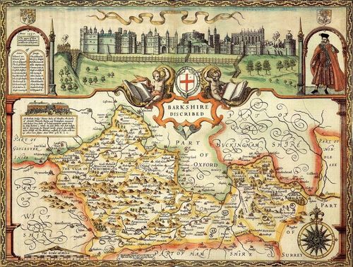 Berkshire Historical Map 1000 Piece Jigsaw Puzzle (1610)