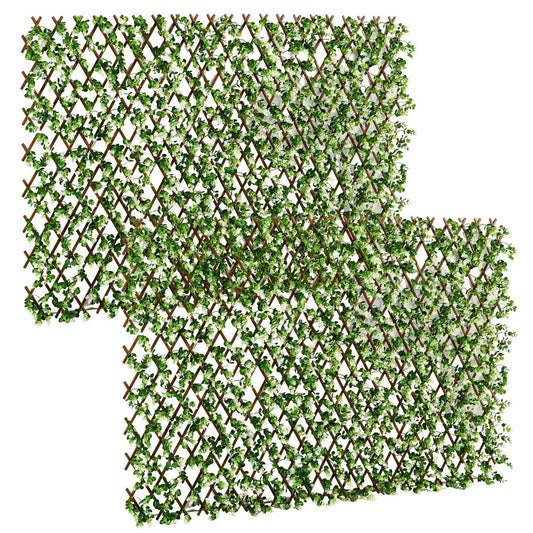 Outsunny Artificial Eucalyptus Decorative Trellis, 2m x 1m, High Quality