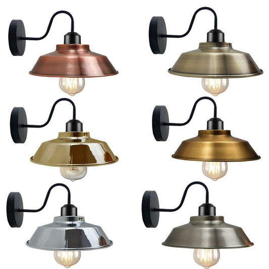 Rustic Industrial Adjustable Gooseneck Indoor Wall Sconce Light ~1186