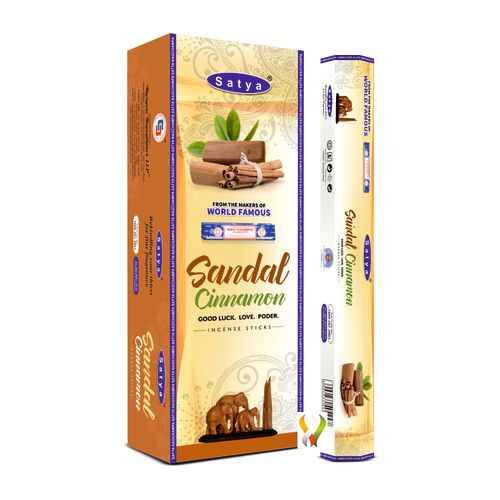 Satya Sandal Cinnamon Hexa - 120 Sticks