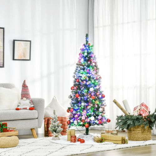 5FT Prelit Artificial Xmas Tree Holiday Decor 250 Colourful LED Light