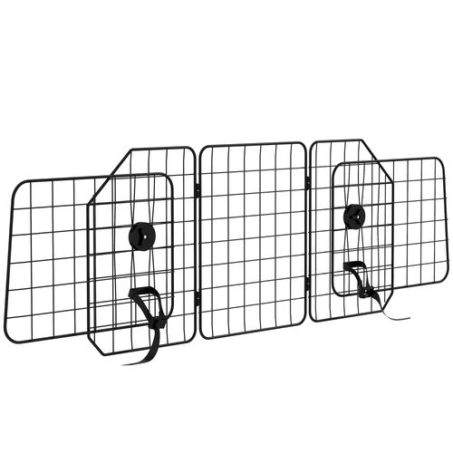 PawHut Dog Guard for SUVs, Vehicles, Vans, Car Barrier with Adjustable Width