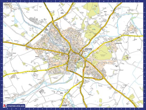 A to Z Map of Stratford-upon-Avon 1000 Piece Jigsaw Puzzle