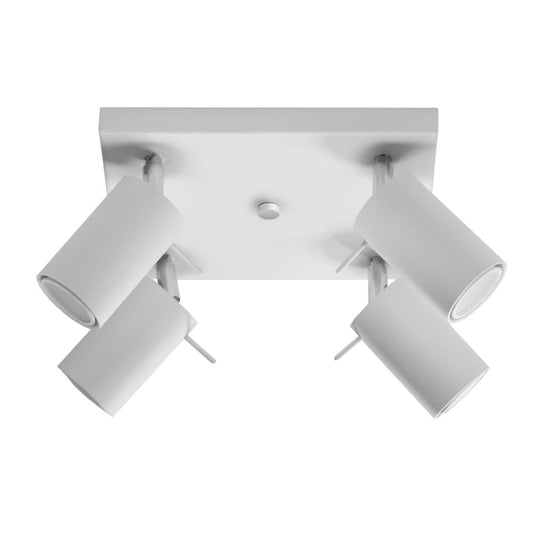 Premium Steel Ring Ceiling Lamp - Modern Design, GU10, High-Quality, Adjustable Spotlights