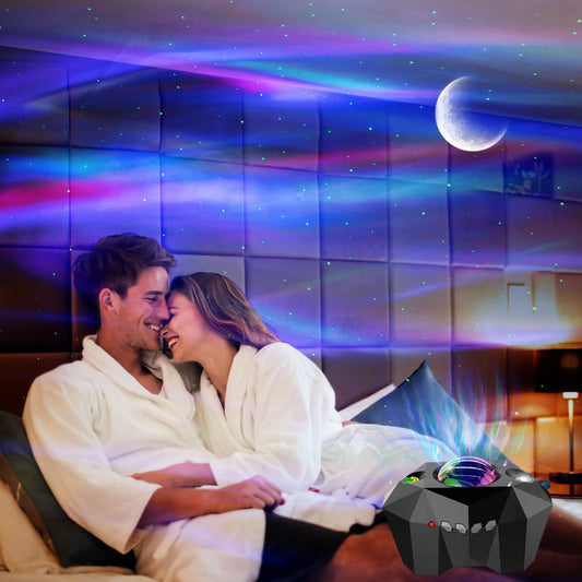 Usb Water Pattern Bluetooth Music Ocean Star Projector Lamp | Luxury Home Accessories | Heulog Glow