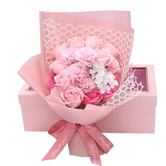 Valentine's Day Gift 19 Rose Soap Bouquet Gift Box | Luxury Home Accessories | Heulog Glow