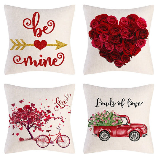 Valentine's Day Linen Pillowcase Holiday Gift | Luxury Home Accessories | Heulog Glow