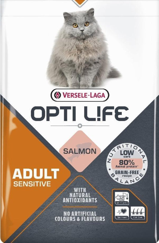 Versele Laga Opti Life Cat Adult Sensitive Salmon 2.5kg | Luxury Home Accessories | Heulog Glow
