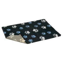 Vetbed Non Slip Blue & White Paw Grey | Luxury Home Accessories | Heulog Glow