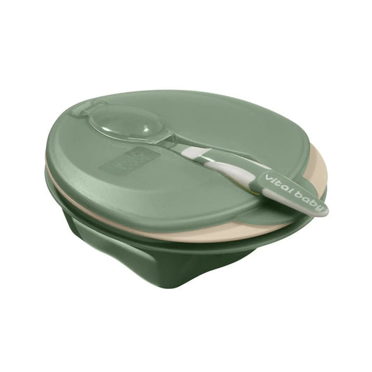 Vital Baby Nourish Scoop Feeding Set 2 pcs - Natural Moss | Luxury Home Accessories | Heulog Glow