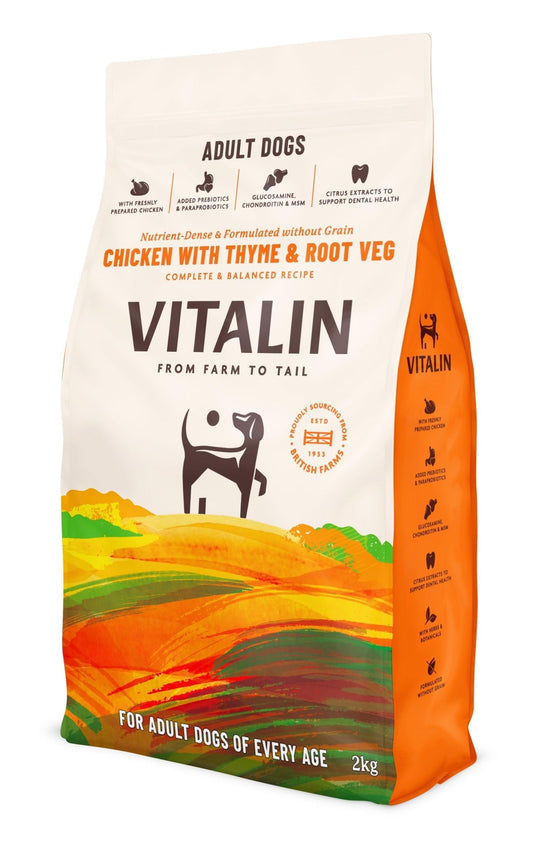 Vitalin Adult Chicken Thyme Veg 8kg | Luxury Home Accessories | Heulog Glow