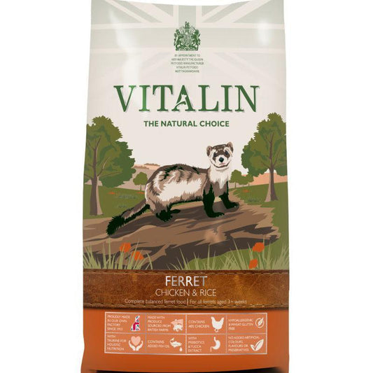 Vitalin Ferret Chicken & Rice 8kg | Luxury Home Accessories | Heulog Glow