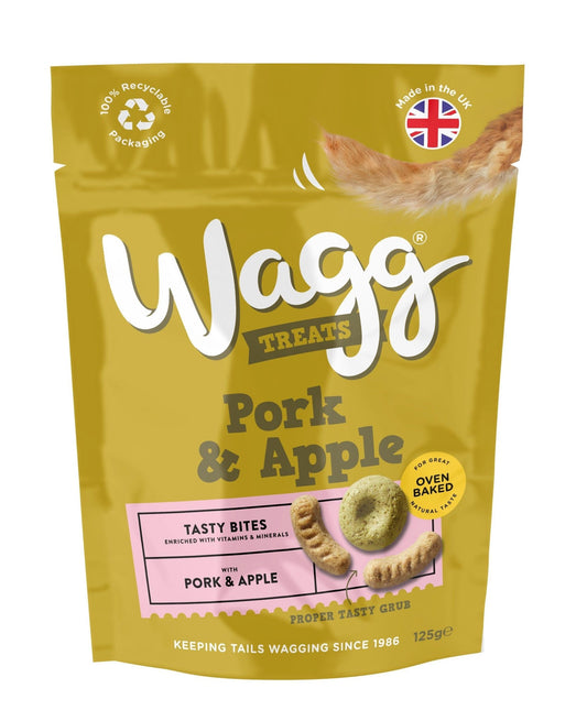 Wagg Pork & Apple Tasty Bites 7x125g | Luxury Home Accessories | Heulog Glow