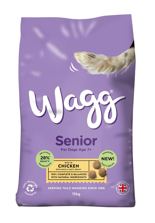Wagg Senior Complete Chicken 15kg | Luxury Home Accessories | Heulog Glow