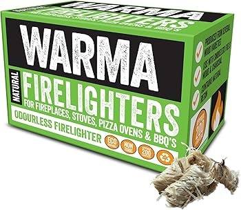 Warma Wood Wool Firelighters 30 pack | Luxury Home Accessories | Heulog Glow