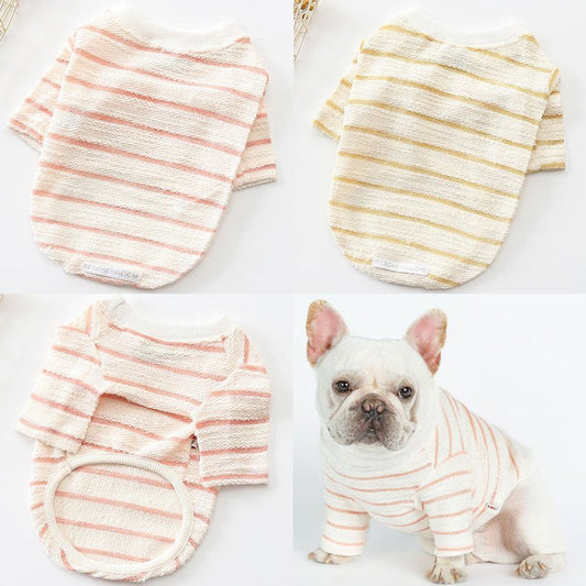 Water Ripple Towel Cotton T-shirt Dog Clothes | Luxury Home Accessories | Heulog Glow