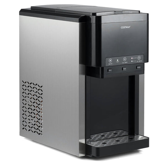 3-in-1 Water Dispenser with 20 kg Daily Output and Auto Add Water-Black
