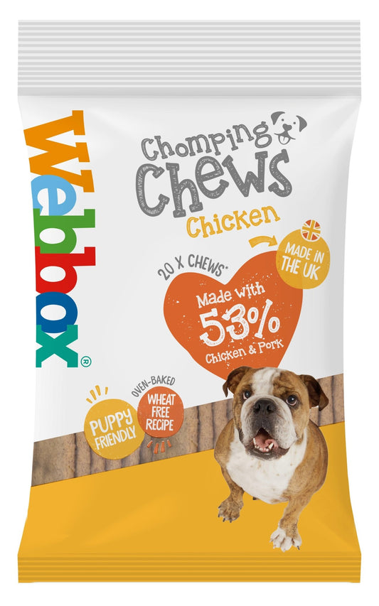 Webbox Chomping Chews Chicken 200g | Luxury Home Accessories | Heulog Glow