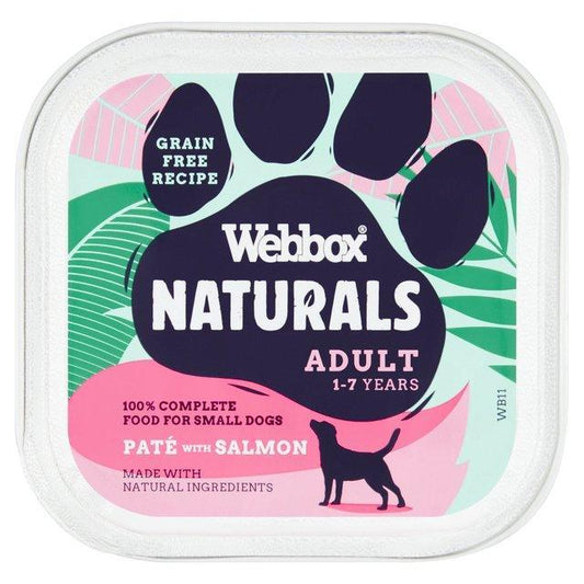 Webbox Natural Dog Adult Salmon Pate 11x150g | Luxury Home Accessories | Heulog Glow