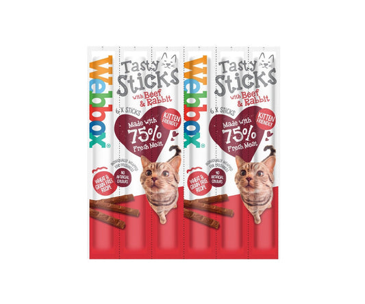 Webbox Tasty Stick Cat Beef&Rabbit 12x6 | Luxury Home Accessories | Heulog Glow