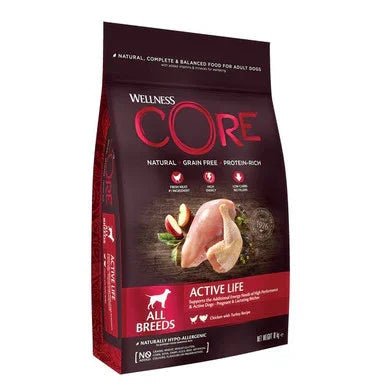 Wellness CORE Dog Dry Active Life 10 KG | Luxury Home Accessories | Heulog Glow