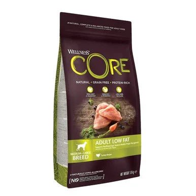 Wellness CORE Dog Dry Adult Low Fat - Turkey Recipe 1.8kg | Luxury Home Accessories | Heulog Glow