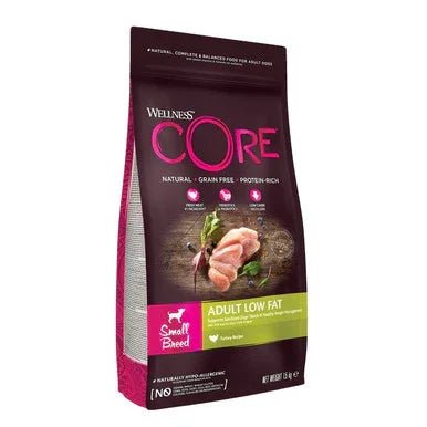 Wellness CORE Dog Dry Small Breed Adult Low Fat - Turkey Recipe 1.5kg | Luxury Home Accessories | Heulog Glow