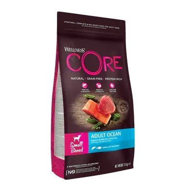 Wellness CORE Dog Dry Small Breed Adult Ocean - Salmon with Tuna Recipe 1.5kg | Luxury Home Accessories | Heulog Glow